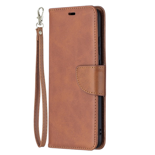 For Samsung Galaxy A02s (EU Version) Retro Lambskin Texture Pure Color Horizontal Flip PU Leather Case with Holder & Card Slots & Wallet & Lanyard(Brown) by buy2fix