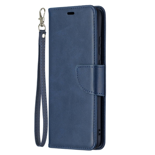 For Samsung Galaxy A02s (EU Version) Retro Lambskin Texture Pure Color Horizontal Flip PU Leather Case with Holder & Card Slots & Wallet & Lanyard(Blue) by buy2fix