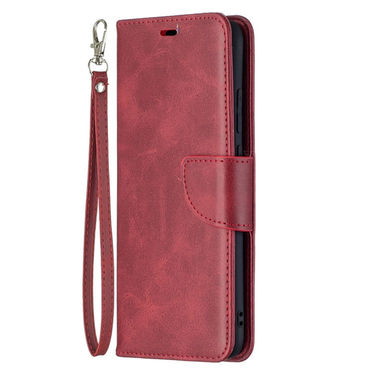 For Samsung Galaxy A02s (EU Version) Retro Lambskin Texture Pure Color Horizontal Flip PU Leather Case with Holder & Card Slots & Wallet & Lanyard(Red) by buy2fix