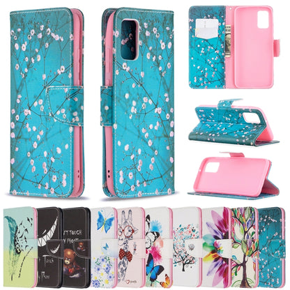 For Samsung Galaxy A02s (EU Version) Colored Drawing Pattern Horizontal Flip Leather Case with Holder & Card Slots & Wallet(Sun Flower) by buy2fix