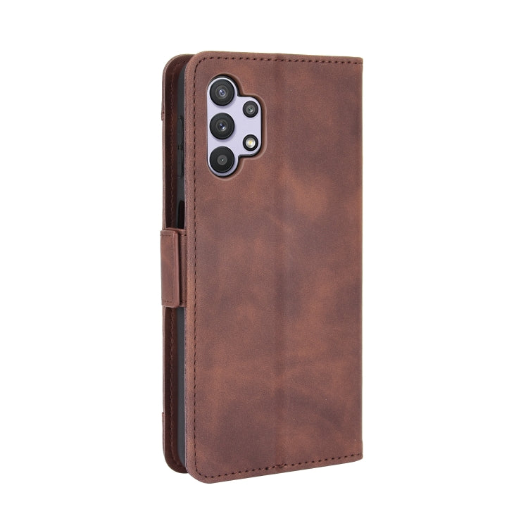 For Samsung Galaxy A32 5G Wallet Style Skin Feel Calf Pattern Leather Case with Separate Card Slots(Brown) by buy2fix