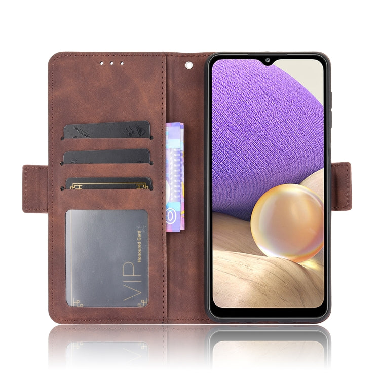 For Samsung Galaxy A32 5G Wallet Style Skin Feel Calf Pattern Leather Case with Separate Card Slots(Brown) by buy2fix