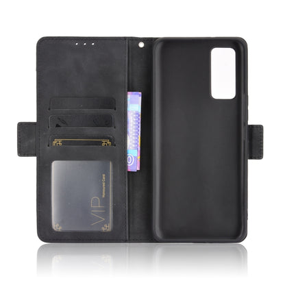 For ZTE Axon 20 5G / Axon 20 4G Wallet Style Skin Feel Calf Pattern Leather Case with Separate Card Slots(Black) - ZTE Cases by buy2fix | Online Shopping UK | buy2fix