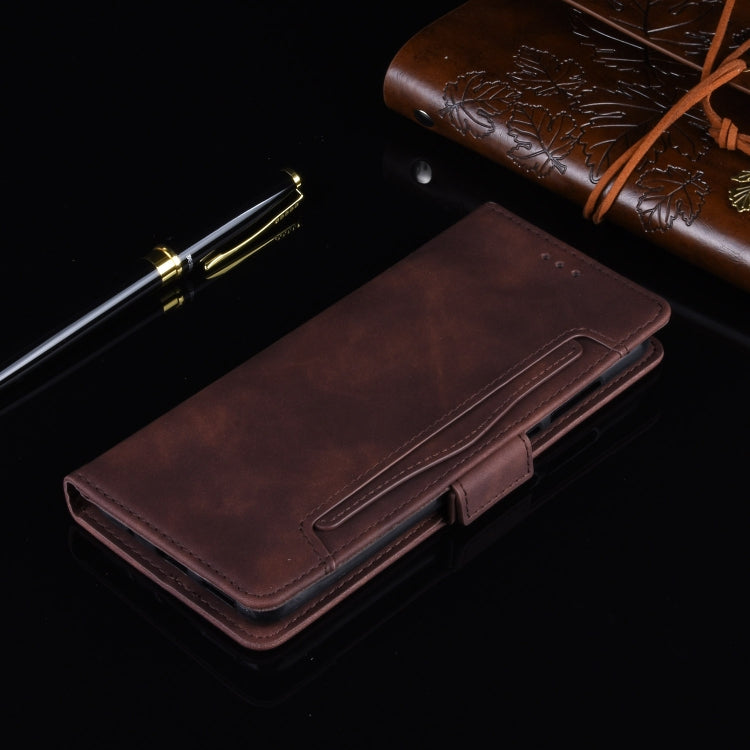 For ZTE Axon 20 5G / Axon 20 4G Wallet Style Skin Feel Calf Pattern Leather Case with Separate Card Slots(Brown) - ZTE Cases by buy2fix | Online Shopping UK | buy2fix