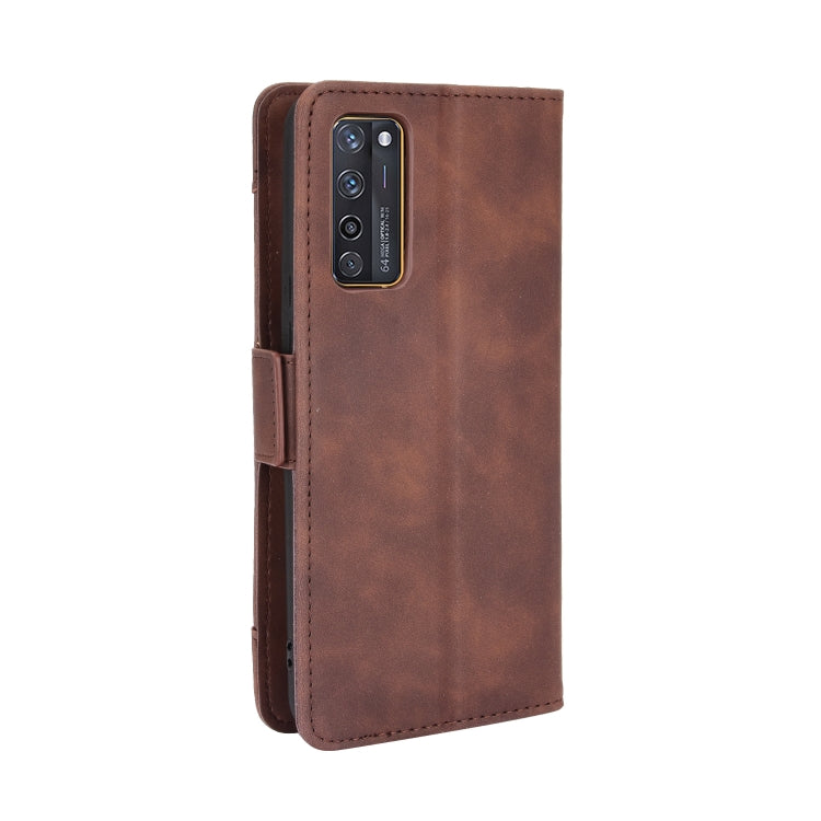 For ZTE Axon 20 5G / Axon 20 4G Wallet Style Skin Feel Calf Pattern Leather Case with Separate Card Slots(Brown) - ZTE Cases by buy2fix | Online Shopping UK | buy2fix