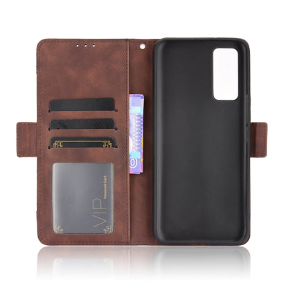 For ZTE Axon 20 5G / Axon 20 4G Wallet Style Skin Feel Calf Pattern Leather Case with Separate Card Slots(Brown) - ZTE Cases by buy2fix | Online Shopping UK | buy2fix
