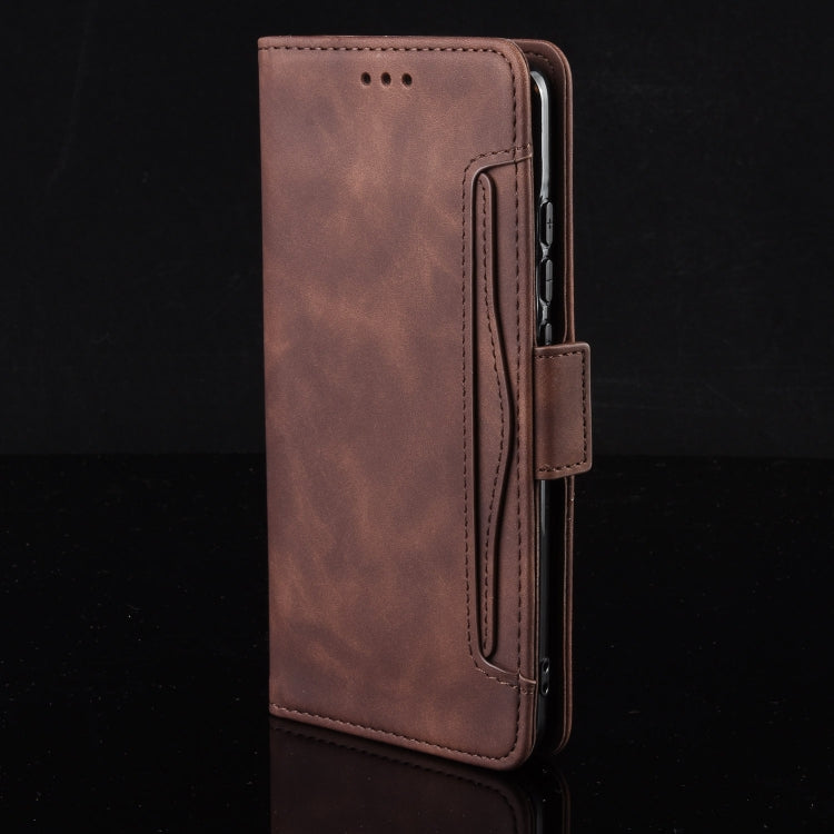 For ZTE Axon 20 5G / Axon 20 4G Wallet Style Skin Feel Calf Pattern Leather Case with Separate Card Slots(Brown) - ZTE Cases by buy2fix | Online Shopping UK | buy2fix