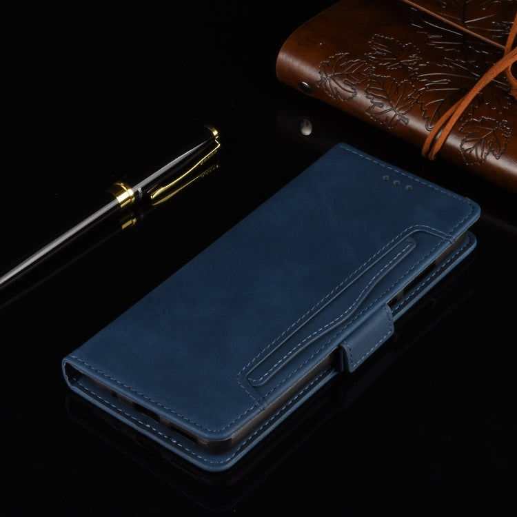 For ZTE Axon 20 5G / Axon 20 4G Wallet Style Skin Feel Calf Pattern Leather Case with Separate Card Slots(Blue) - ZTE Cases by buy2fix | Online Shopping UK | buy2fix