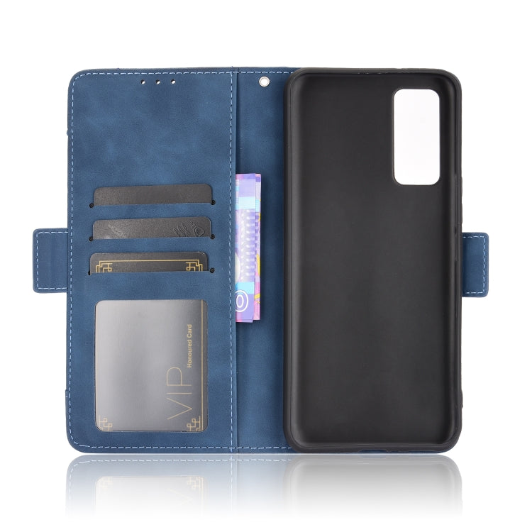 For ZTE Axon 20 5G / Axon 20 4G Wallet Style Skin Feel Calf Pattern Leather Case with Separate Card Slots(Blue) - ZTE Cases by buy2fix | Online Shopping UK | buy2fix