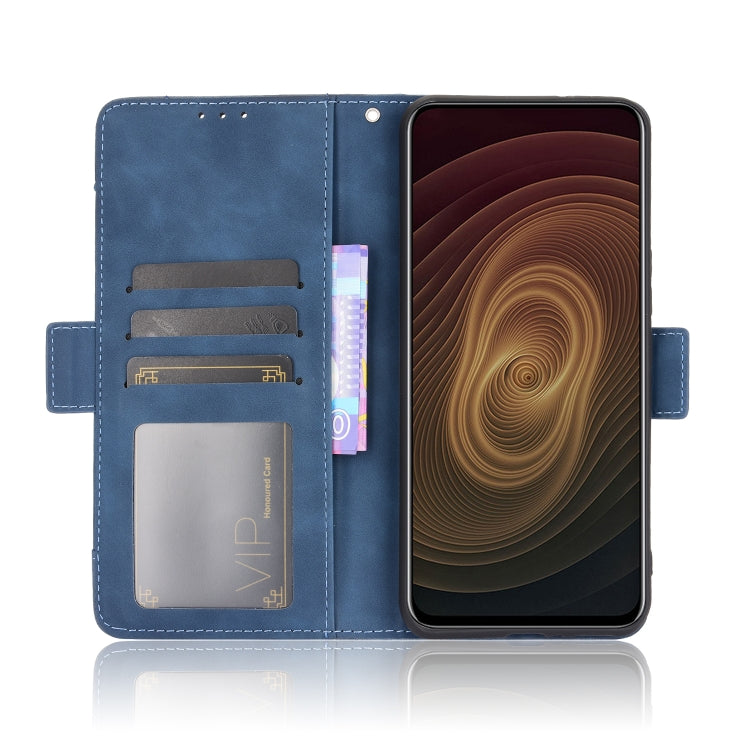 For ZTE Axon 20 5G / Axon 20 4G Wallet Style Skin Feel Calf Pattern Leather Case with Separate Card Slots(Blue) - ZTE Cases by buy2fix | Online Shopping UK | buy2fix