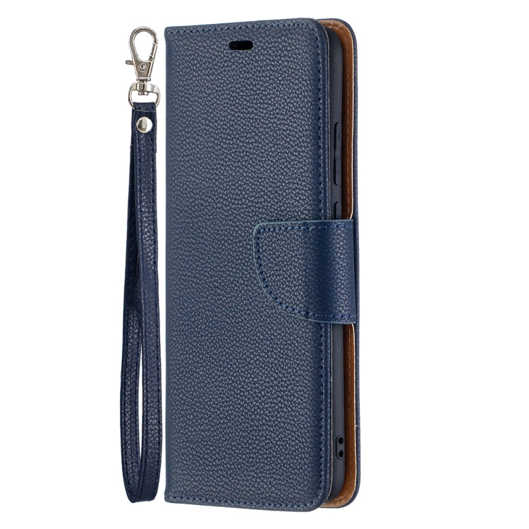 For Samsung Galaxy A02s (EU Version) Litchi Texture Pure Color Horizontal Flip Leather Case with Holder & Card Slots & Wallet & Lanyard(Dark Blue) by buy2fix