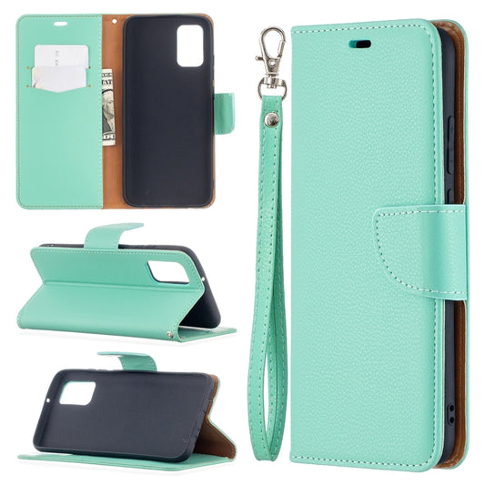 For Samsung Galaxy A02s (EU Version) Litchi Texture Pure Color Horizontal Flip Leather Case with Holder & Card Slots & Wallet & Lanyard(Green) by buy2fix
