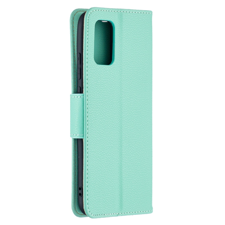 For Samsung Galaxy A02s (EU Version) Litchi Texture Pure Color Horizontal Flip Leather Case with Holder & Card Slots & Wallet & Lanyard(Green) by buy2fix