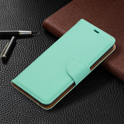 For Samsung Galaxy A02s (EU Version) Litchi Texture Pure Color Horizontal Flip Leather Case with Holder & Card Slots & Wallet & Lanyard(Green) by buy2fix