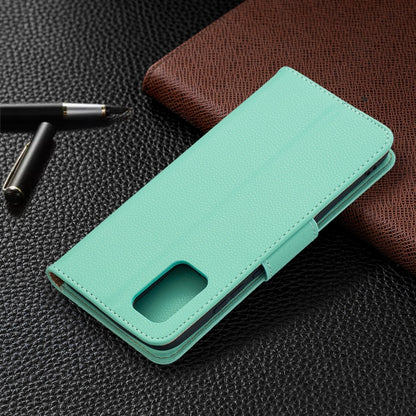 For Samsung Galaxy A02s (EU Version) Litchi Texture Pure Color Horizontal Flip Leather Case with Holder & Card Slots & Wallet & Lanyard(Green) by buy2fix