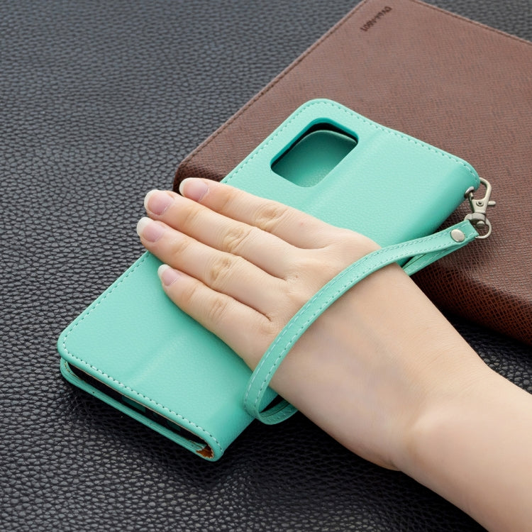 For Samsung Galaxy A02s (EU Version) Litchi Texture Pure Color Horizontal Flip Leather Case with Holder & Card Slots & Wallet & Lanyard(Green) by buy2fix
