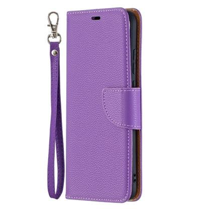 For Samsung Galaxy A02s (EU Version) Litchi Texture Pure Color Horizontal Flip Leather Case with Holder & Card Slots & Wallet & Lanyard(Purple) by buy2fix
