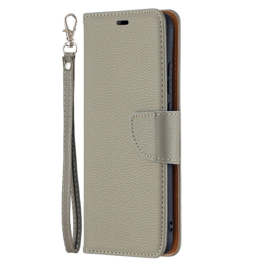 For Samsung Galaxy A02s (EU Version) Litchi Texture Pure Color Horizontal Flip Leather Case with Holder & Card Slots & Wallet & Lanyard(Grey) by buy2fix