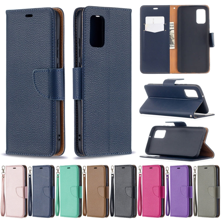 For Samsung Galaxy A02s (EU Version) Litchi Texture Pure Color Horizontal Flip Leather Case with Holder & Card Slots & Wallet & Lanyard(Grey) by buy2fix