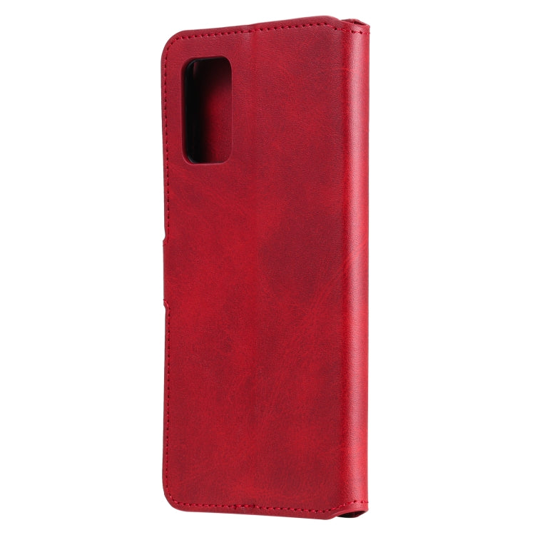 For Samsung Galaxy A02s (EU Version) Classic Calf Texture PU + TPU Horizontal Flip Leather Case with Holder & Card Slots & Wallet(Red) by buy2fix