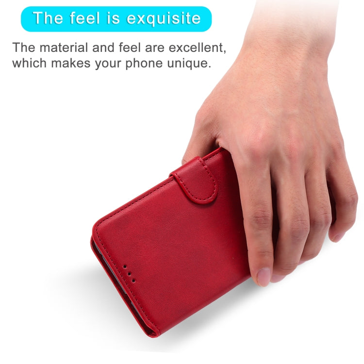 For Samsung Galaxy A02s (EU Version) Classic Calf Texture PU + TPU Horizontal Flip Leather Case with Holder & Card Slots & Wallet(Red) by buy2fix