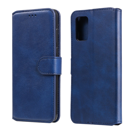 For Samsung Galaxy A02s (EU Version) Classic Calf Texture PU + TPU Horizontal Flip Leather Case with Holder & Card Slots & Wallet(Blue) by buy2fix