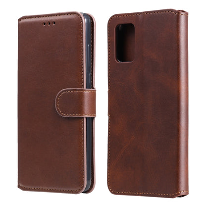 For Samsung Galaxy A02s (EU Version) Classic Calf Texture PU + TPU Horizontal Flip Leather Case with Holder & Card Slots & Wallet(Brown) by buy2fix