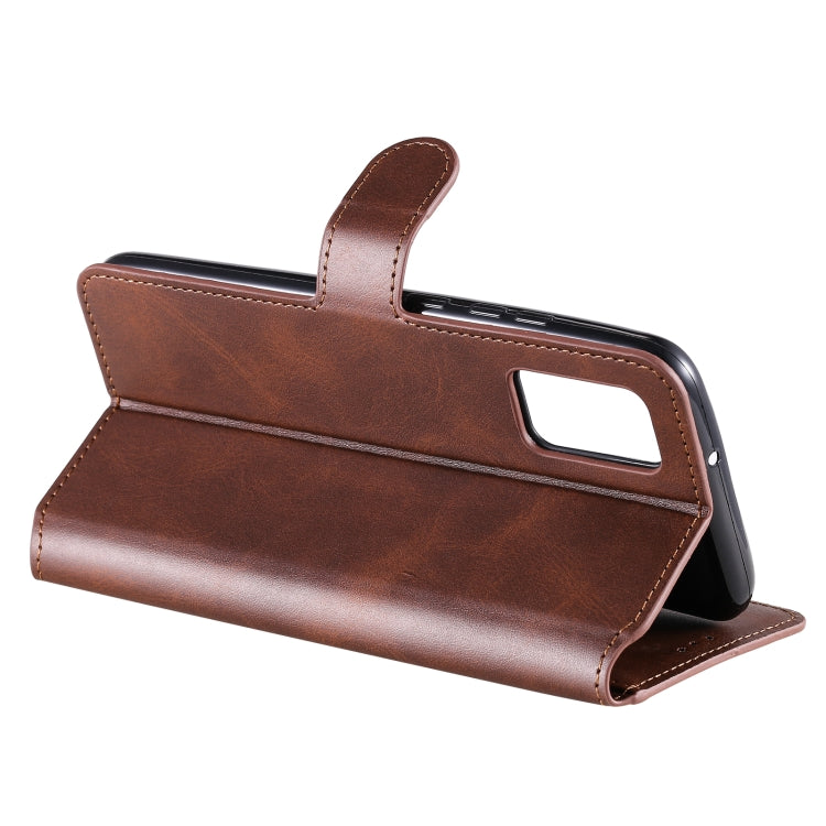 For Samsung Galaxy A02s (EU Version) Classic Calf Texture PU + TPU Horizontal Flip Leather Case with Holder & Card Slots & Wallet(Brown) by buy2fix