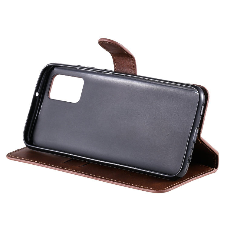 For Samsung Galaxy A02s (EU Version) Classic Calf Texture PU + TPU Horizontal Flip Leather Case with Holder & Card Slots & Wallet(Brown) by buy2fix