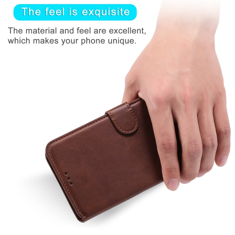For Samsung Galaxy A02s (EU Version) Classic Calf Texture PU + TPU Horizontal Flip Leather Case with Holder & Card Slots & Wallet(Brown) by buy2fix