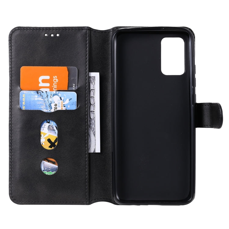 For Samsung Galaxy A02s (EU Version) Classic Calf Texture PU + TPU Horizontal Flip Leather Case with Holder & Card Slots & Wallet(Black) by buy2fix