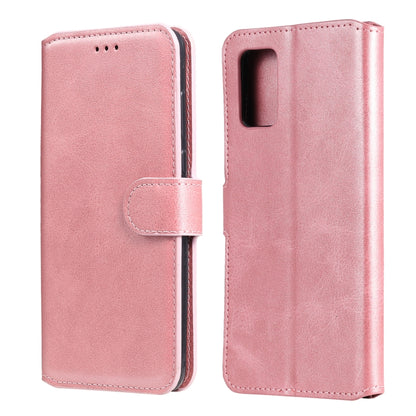 For Samsung Galaxy A02s (EU Version) Classic Calf Texture PU + TPU Horizontal Flip Leather Case with Holder & Card Slots & Wallet(Rose Gold) by buy2fix