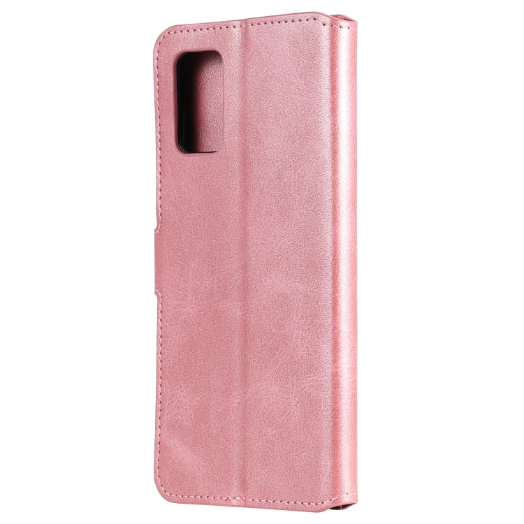 For Samsung Galaxy A02s (EU Version) Classic Calf Texture PU + TPU Horizontal Flip Leather Case with Holder & Card Slots & Wallet(Rose Gold) by buy2fix