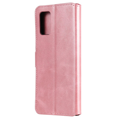 For Samsung Galaxy A02s (EU Version) Classic Calf Texture PU + TPU Horizontal Flip Leather Case with Holder & Card Slots & Wallet(Rose Gold) by buy2fix