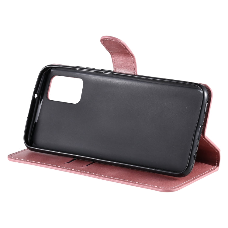 For Samsung Galaxy A02s (EU Version) Classic Calf Texture PU + TPU Horizontal Flip Leather Case with Holder & Card Slots & Wallet(Rose Gold) by buy2fix