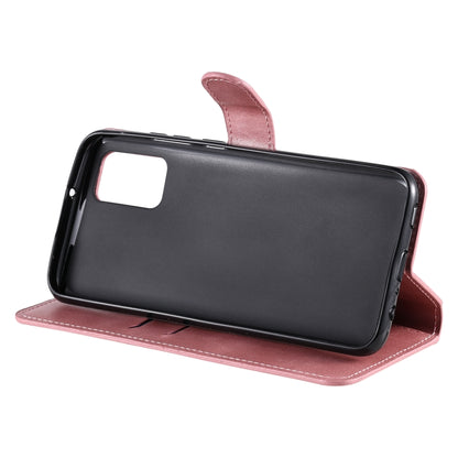 For Samsung Galaxy A02s (EU Version) Classic Calf Texture PU + TPU Horizontal Flip Leather Case with Holder & Card Slots & Wallet(Rose Gold) by buy2fix