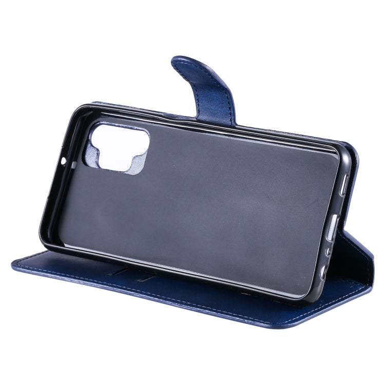 For Samsung Galaxy A32 5G Classic Calf Texture PU + TPU Horizontal Flip Leather Case with Holder & Card Slots & Wallet(Blue) by buy2fix