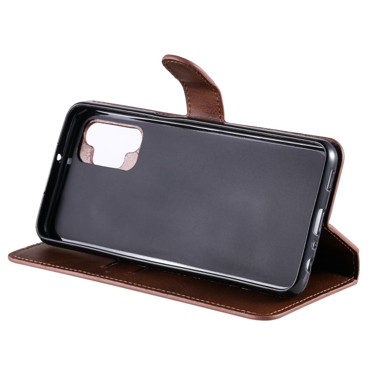 For Samsung Galaxy A32 5G Classic Calf Texture PU + TPU Horizontal Flip Leather Case with Holder & Card Slots & Wallet(Brown) by buy2fix