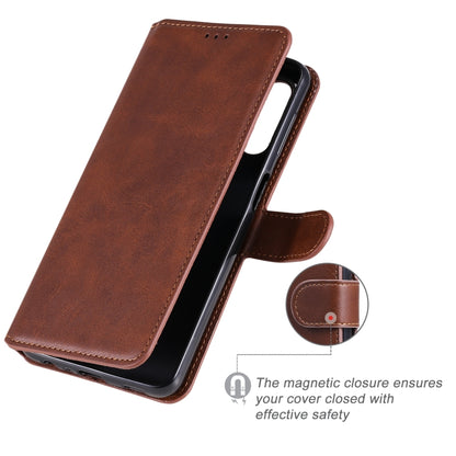 For Samsung Galaxy A32 5G Classic Calf Texture PU + TPU Horizontal Flip Leather Case with Holder & Card Slots & Wallet(Brown) by buy2fix