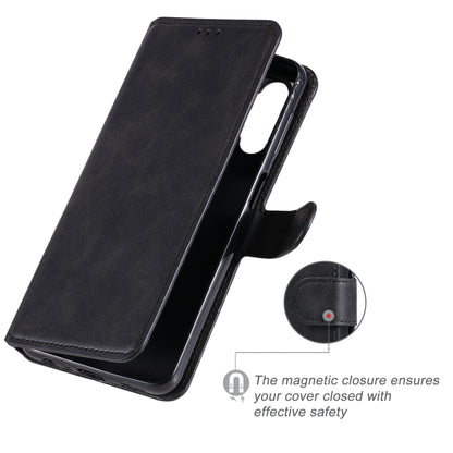For Samsung Galaxy A32 5G Classic Calf Texture PU + TPU Horizontal Flip Leather Case with Holder & Card Slots & Wallet(Black) by buy2fix