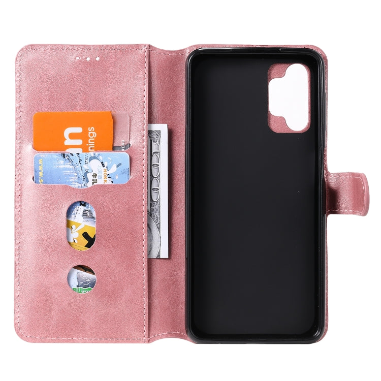 For Samsung Galaxy A32 5G Classic Calf Texture PU + TPU Horizontal Flip Leather Case with Holder & Card Slots & Wallet(Rose Gold) by buy2fix