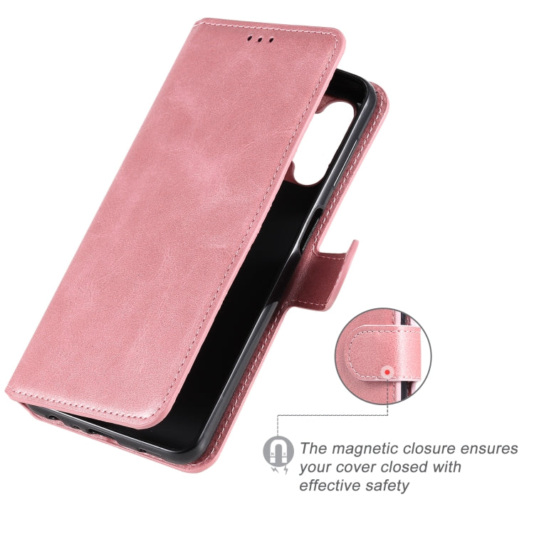 For Samsung Galaxy A32 5G Classic Calf Texture PU + TPU Horizontal Flip Leather Case with Holder & Card Slots & Wallet(Rose Gold) by buy2fix