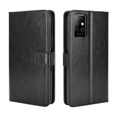For Infinix Note 8 / X692 Retro Crazy Horse Texture Horizontal Flip Leather Case with Holder & Card Slots & Lanyard(Black) - Infinix Cases by buy2fix | Online Shopping UK | buy2fix