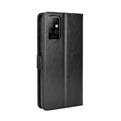 For Infinix Note 8 / X692 Retro Crazy Horse Texture Horizontal Flip Leather Case with Holder & Card Slots & Lanyard(Black) - Infinix Cases by buy2fix | Online Shopping UK | buy2fix