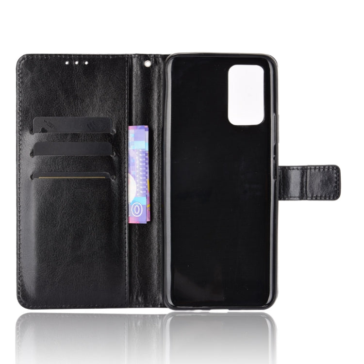 For Infinix Note 8 / X692 Retro Crazy Horse Texture Horizontal Flip Leather Case with Holder & Card Slots & Lanyard(Black) - Infinix Cases by buy2fix | Online Shopping UK | buy2fix