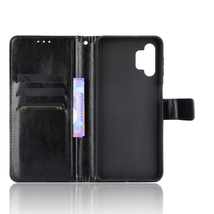 For Samsung Galaxy A32 5G Retro Crazy Horse Texture Horizontal Flip Leather Case with Holder & Card Slots & Lanyard(Black) by buy2fix