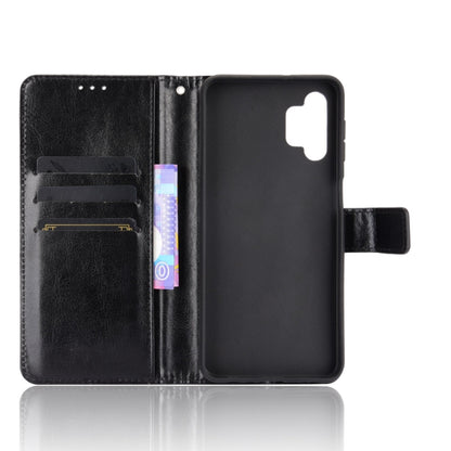 For Samsung Galaxy A32 5G Retro Crazy Horse Texture Horizontal Flip Leather Case with Holder & Card Slots & Lanyard(Black) by buy2fix
