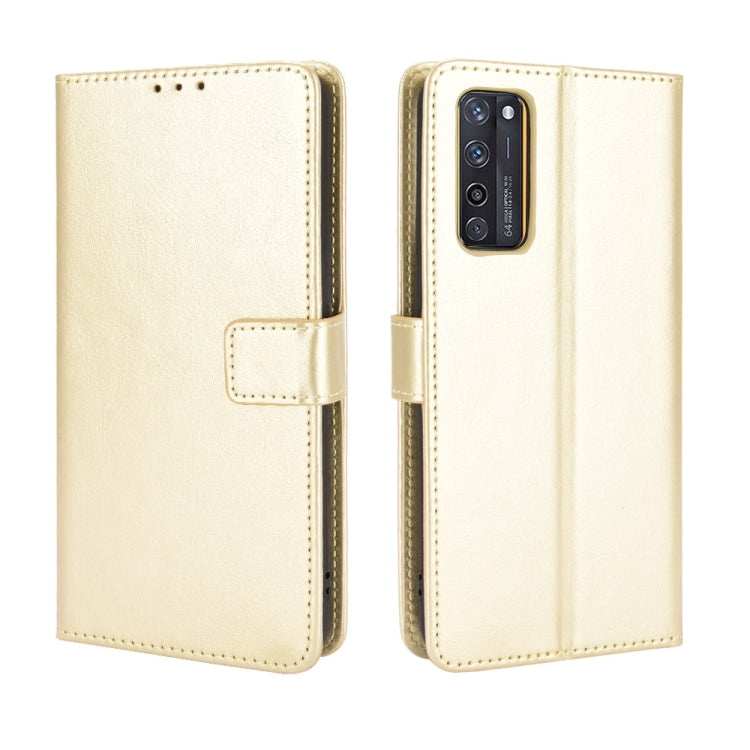 For ZTE Axon 20 5G / Axon 20 4G Retro Crazy Horse Texture Horizontal Flip Leather Case with Holder & Card Slots & Lanyard(Gold) - ZTE Cases by buy2fix | Online Shopping UK | buy2fix