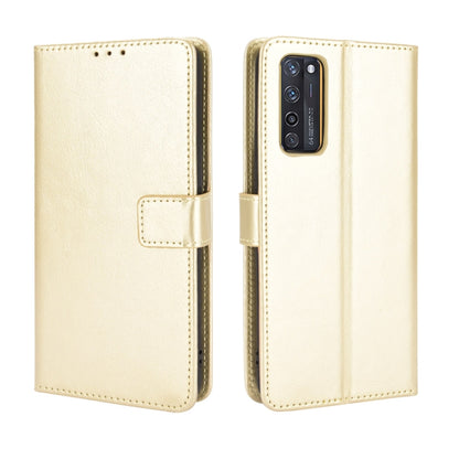 For ZTE Axon 20 5G / Axon 20 4G Retro Crazy Horse Texture Horizontal Flip Leather Case with Holder & Card Slots & Lanyard(Gold) - ZTE Cases by buy2fix | Online Shopping UK | buy2fix