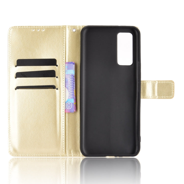 For ZTE Axon 20 5G / Axon 20 4G Retro Crazy Horse Texture Horizontal Flip Leather Case with Holder & Card Slots & Lanyard(Gold) - ZTE Cases by buy2fix | Online Shopping UK | buy2fix